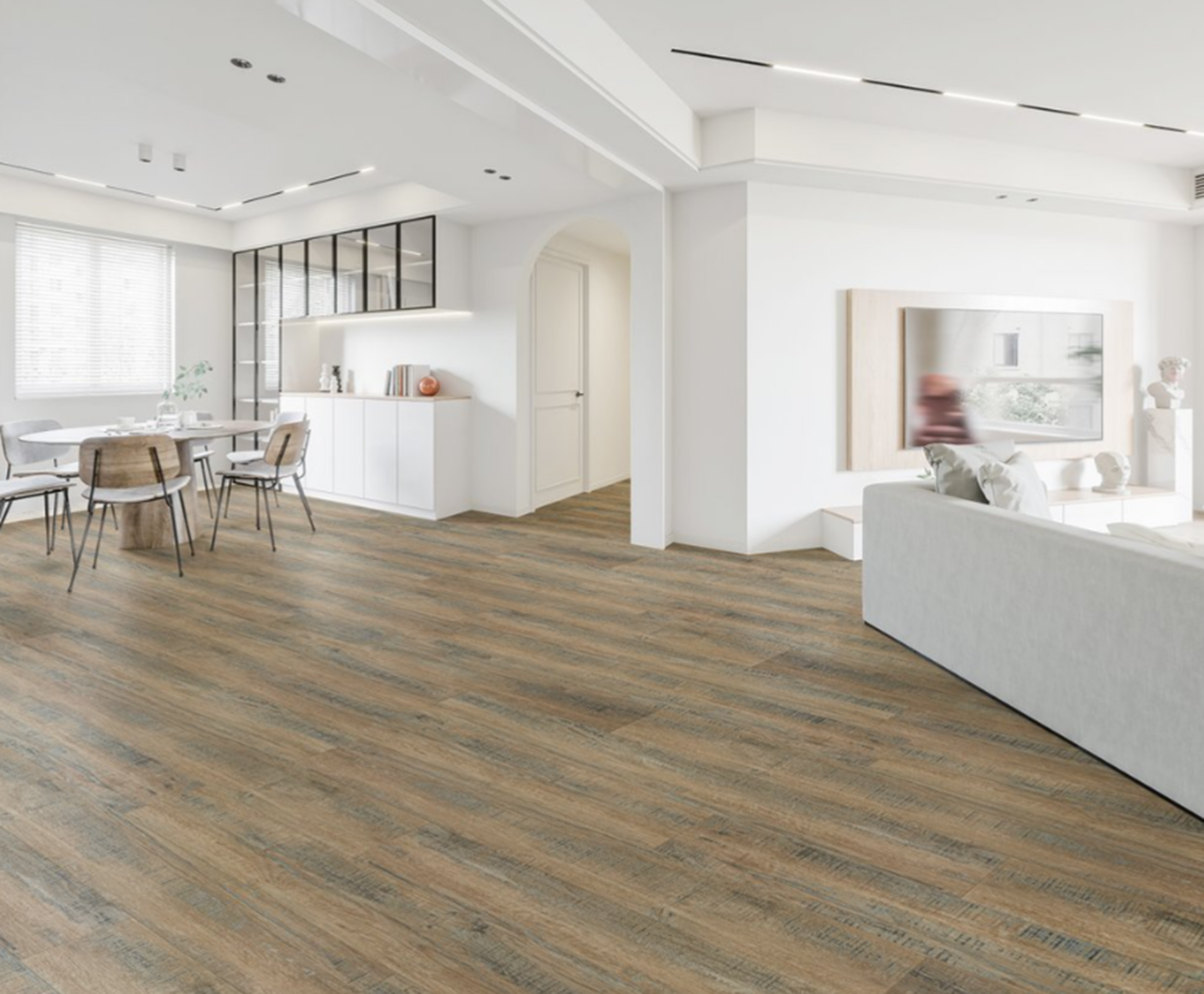 Diamond Living - The Rome XL Collection LVP - 9 1/4 in. x 5' L - Glue ...