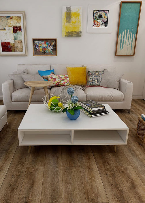 Create Flooring - Glory Collection 7 in. x 48 in. SPC Core Luxury Vinyl - Majesty Installed