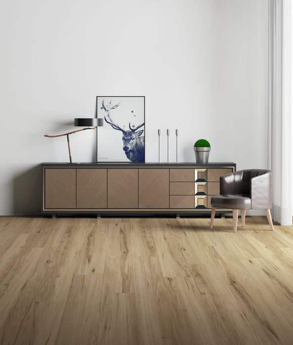 Create Flooring - Glory Collection 7 in. x 48 in. SPC Core Luxury Vinyl - Distinction Installed
