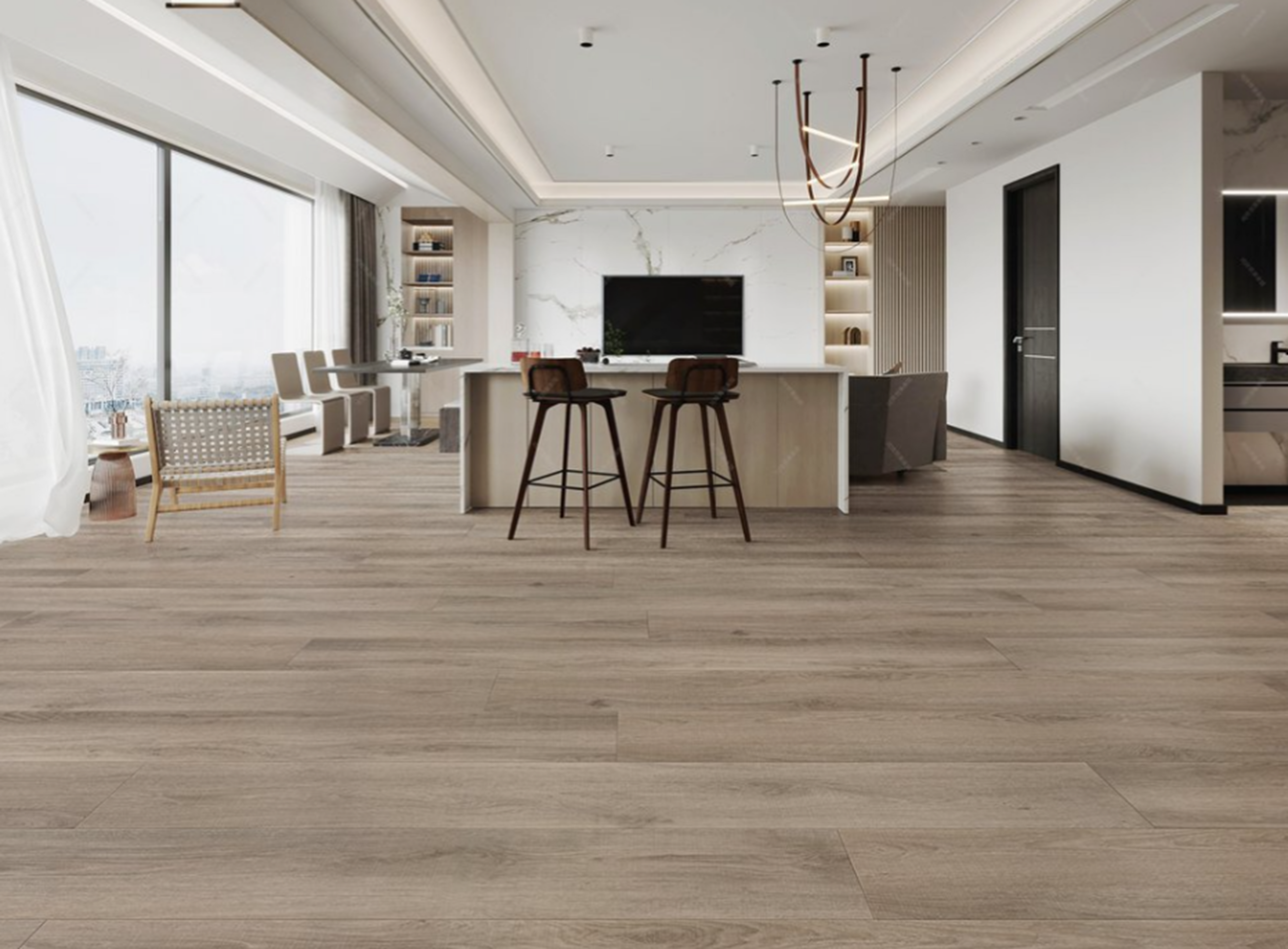 Diamond Living - The Rome XL Collection LVP - 9 1/4 in. x 5' L - Glue ...