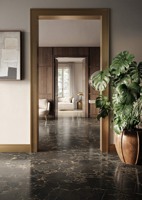 Vallelunga & Co - Intarsi Warm Collection - 24 in. x 48 in. Porcelain Tile - Doro Satin 3D Room Scene 2