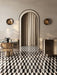 Vallelunga & Co - Intarsi Warm Collection - 24 in. x 48 in. Porcelain Tile - Gala Satin 3D Room