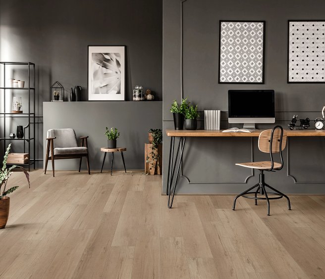 COREtec Plus Enhanced Planks - 7" x 48" - Jerome Oak floor installation