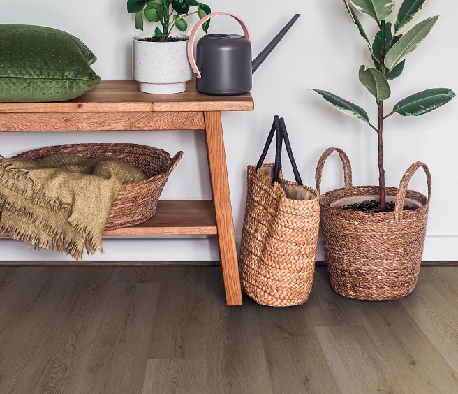 COREtec Plus Enhanced Planks - 7" x 60" - Southmere Oak floor installation