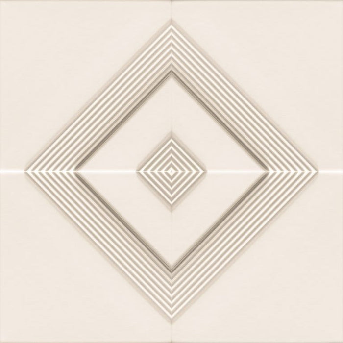 Soci Tile - D' Autore 5" x 5" Tile - Valentino White Matte