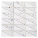 Tesoro - Venice Series - 12 in. x 12 in. Stone Mosaic - Triangle Blue Terrazzo and Dolomite
