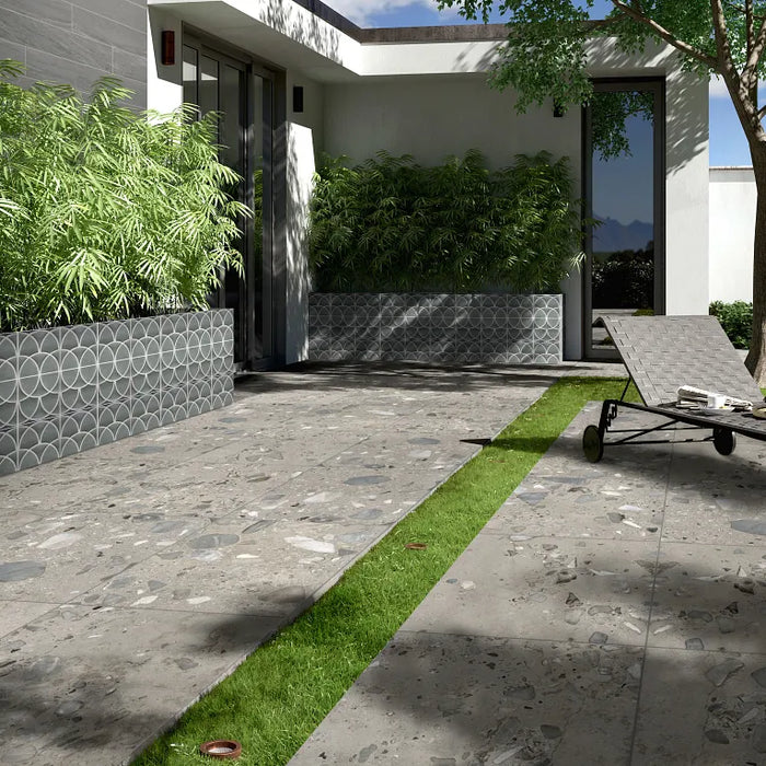 Arizona Tile - Verrazzo Series - 24" x 24" R11 Porcelain Tile - Argilla floor installation