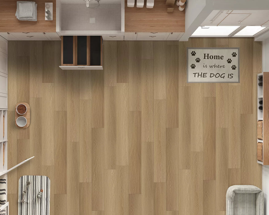 LW Flooring - Lakeview 7" x 48" Rigid Core Vinyl - Victoria Top View