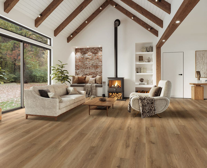 Engineered Floors - Elevate - 9 in. x 60 in. - Luxury Vinyl - Summit room scene