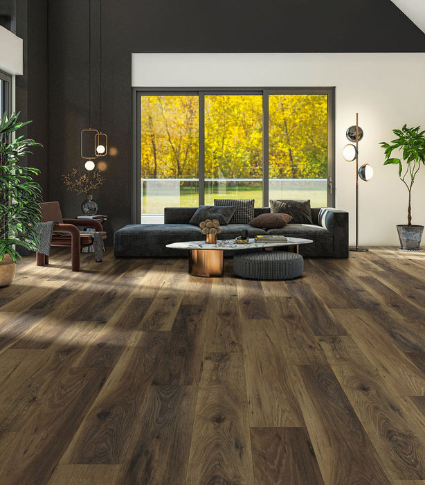 Engineered Floors - Elevate - 9 in. x 60 in. - Luxury Vinyl - Hickory Grove floor installation