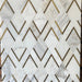 MM Tile and Stone - Statuario & Brass Arrowhead Marble Polished Waterjet Mosaic Installed