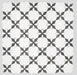 MM Tile and Stone - Thassos Black Rosettes Marble Polished Waterjet Mosaic Installed