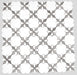MM Tile and Stone - Thassos Grey Rosettes Marble Polished Waterjet Mosaic Installed