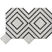 MM Tile and Stone - Thassos & Black City Blocks Marble Polished Waterjet Mosaic