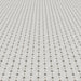 MM Tile and Stone - Thassos & Grey Drops Marble Polished Waterjet Mosaic Installed