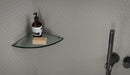 Tesoro Collection - Soho Series - 1 in. Hex Mosaic - Matte Halo Grey wall installation