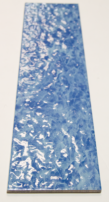 Tesoro - Alps II Series - 6 in. x 24 in. Glossy Porcelain Tile - Turquoise Close View