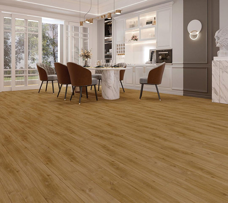 Tesoro - Luxwood XL - 9 in. x 60 in. Luxury Engineered Planks - Chestnut Installed