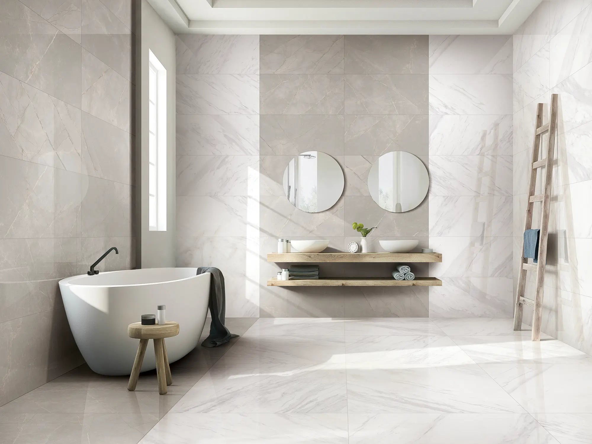 Tesoro - Delray II - 28 in. x 28 in. Matte Rectified Porcelain Tile - Moon