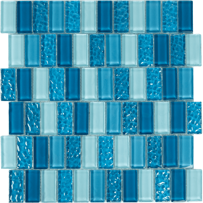 Tesoro - Watercraft Series - 11.75 in. x 11.75 in. Glass Mosaic - St. Lucia