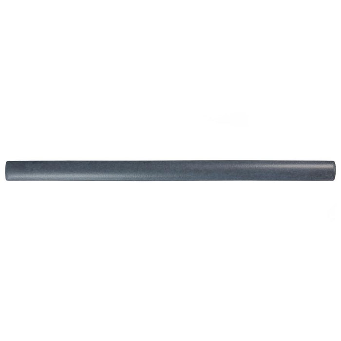 SomerTile - Coco 1 in. x 8 in. Matte Porcelain Demi-Bullnose - Blue Night