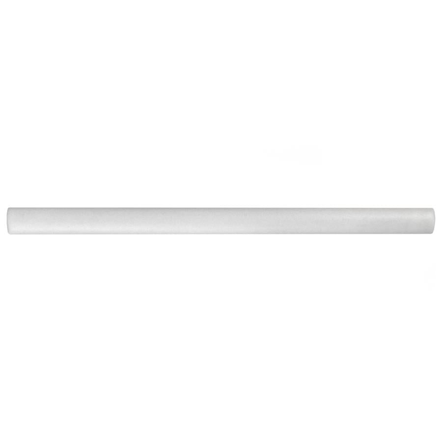 SomerTile - Coco 1 in. x 8 in. Matte Porcelain Demi-Bullnose - Cloud White