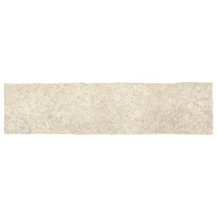 SomerTile - Crackle 3 in. x 12 in. Ceramic Wall Tile - Cream