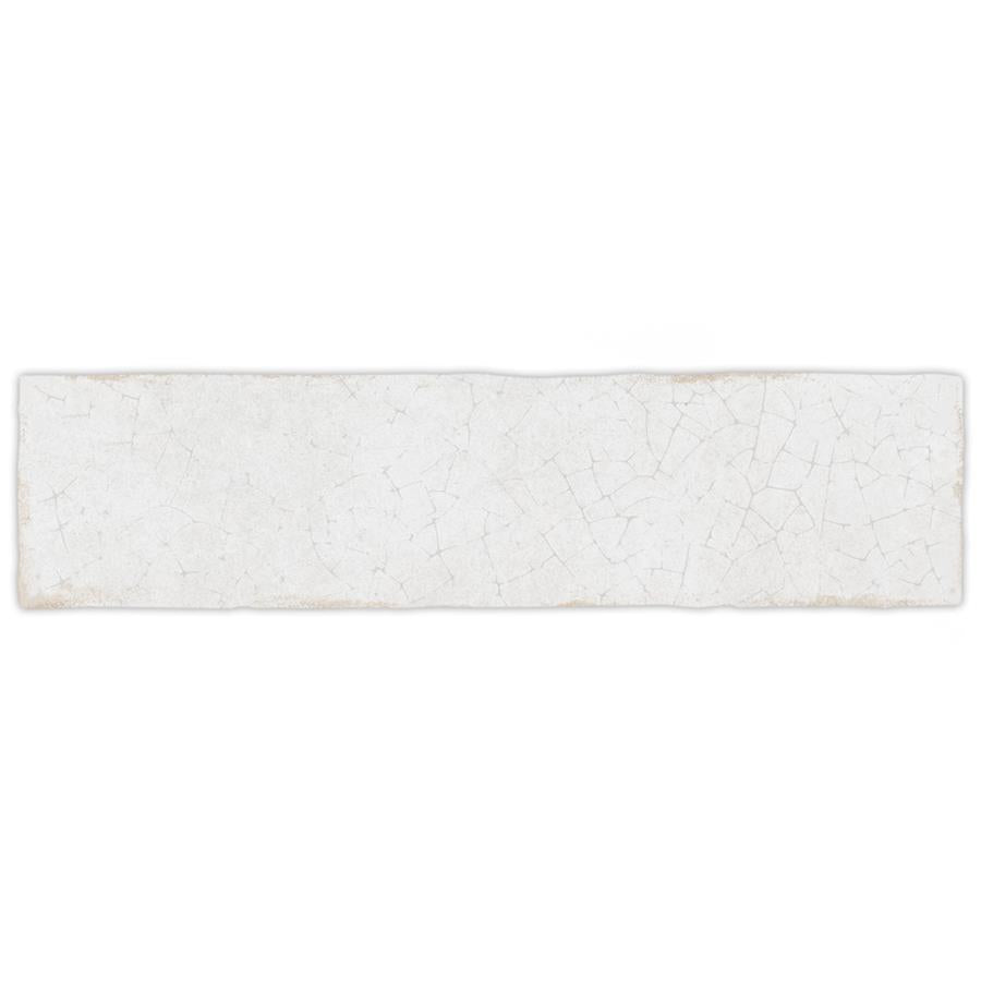 SomerTile - Crackle 3 in. x 12 in. Ceramic Wall Tile - White