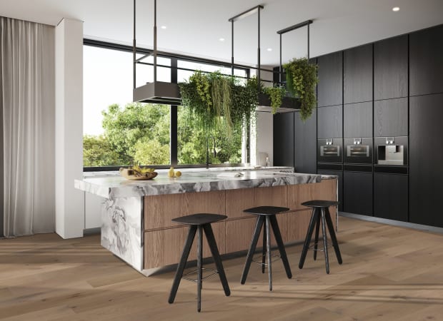 Fabrica - Calais Engineered Hardwood - Normandy Oak Installed