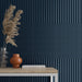 WOW - Twin Peaks - Liso XL - 3" x 12" - Ceramic Tile - Matte - Aegean Blue Installed