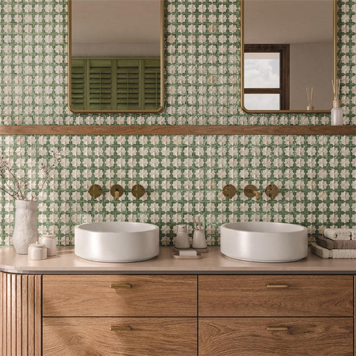 SomerTile - Tetuan Astre 12 in. x 22 in. Textured Porcelain Wall