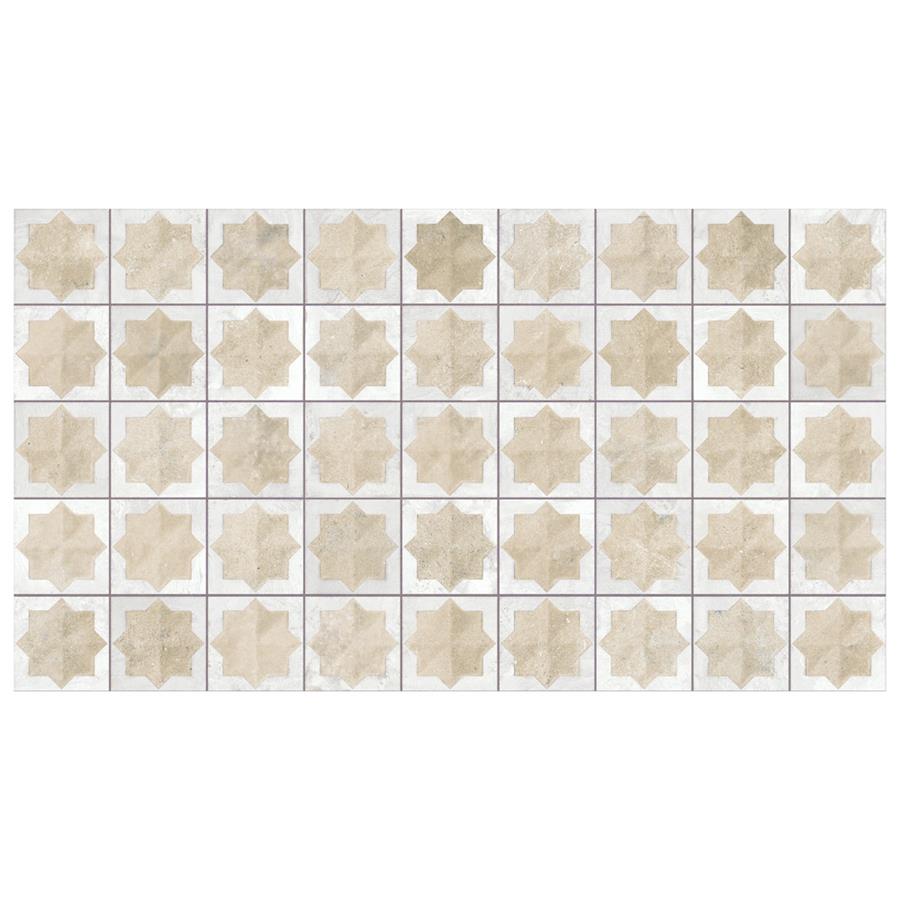 SomerTile - Tetuan Astre 12 in. x 22 in. Textured Porcelain Wall Tile - Arena White