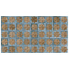 See SomerTile - Tetuan Astre 12 in. x 22 in. Textured Porcelain Wall Tile - Terra Aqua