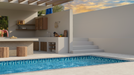 Tesoro - Watercraft Series - 11.75 in. x 11.75 in. Glass Mosaic - St. Lucia Pool Install