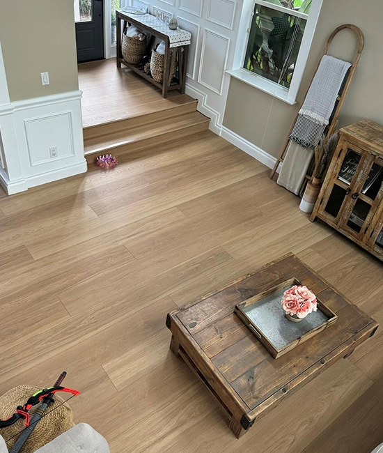 Compass Flooring - The Watershed Collection Laminate - Cumberland Hickory floor installation