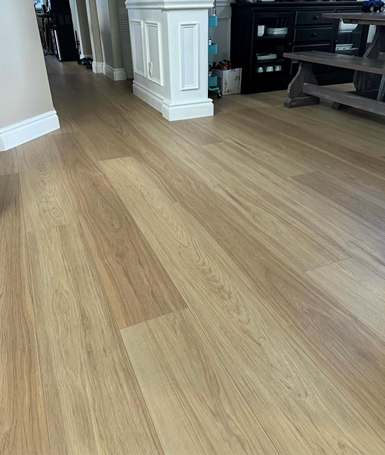 Compass Flooring - The Watershed Collection Laminate - Cumberland Hickory floor installation