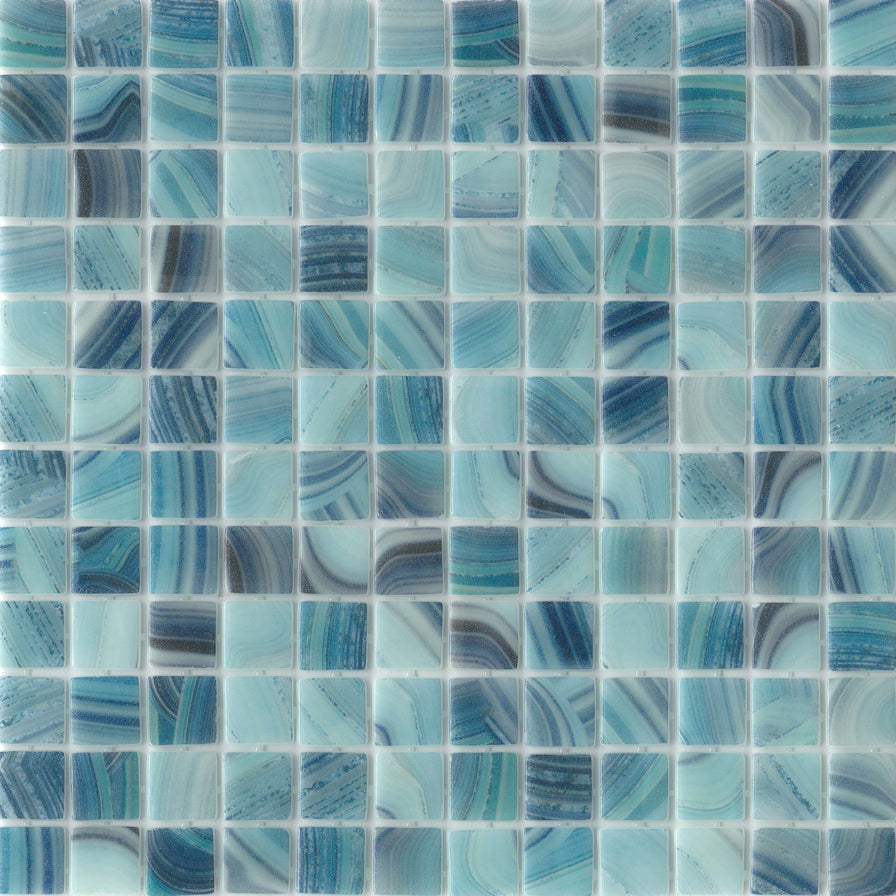 Emser Tile - Waterlace - Glass Mosaic - Gau