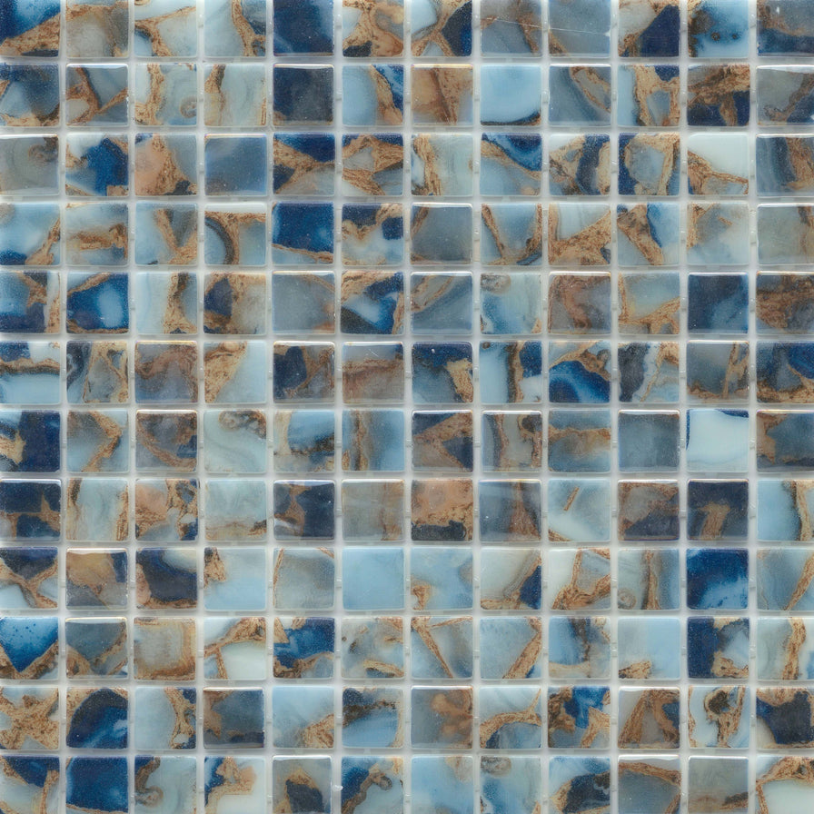 Emser Tile - Waterlace - Glass Mosaic - Koro