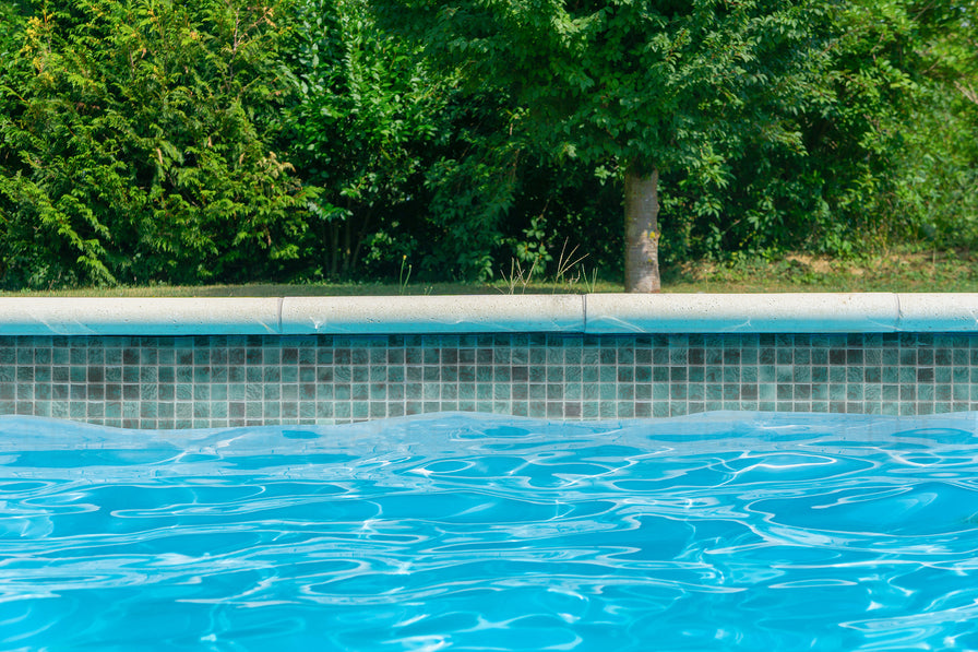 Emser Tile - Waterlace - Glass Mosaic - Tilva Installed