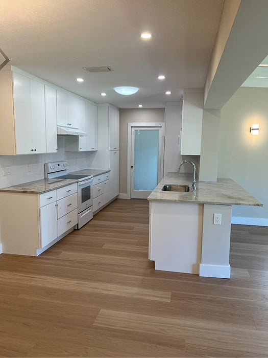 Compass Flooring - The Watershed Collection Laminate - Roanoke Hickory floor installation
