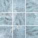 Tesoro - Waves II Series - 6 in. x 6 in. Porcelain Tile - Aqua