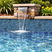 Tesoro - Waves II Series - 6 in. x 6 in. Porcelain Tile - Cobalt Pool Install