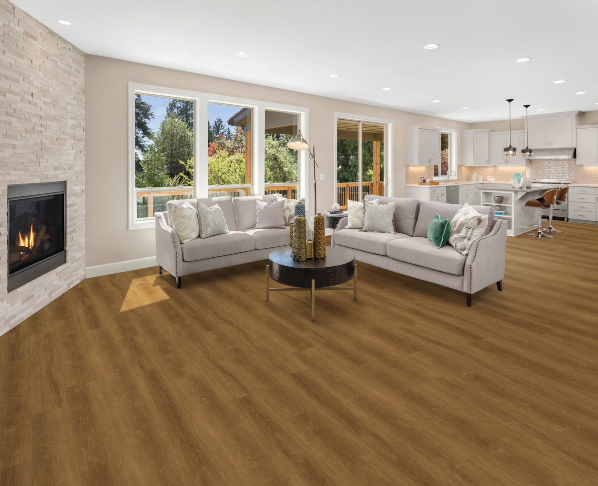 Floors 2000 - Weatherly Collection 9 in. x 60 in. Luxury Vinyl - Saddle floor installation