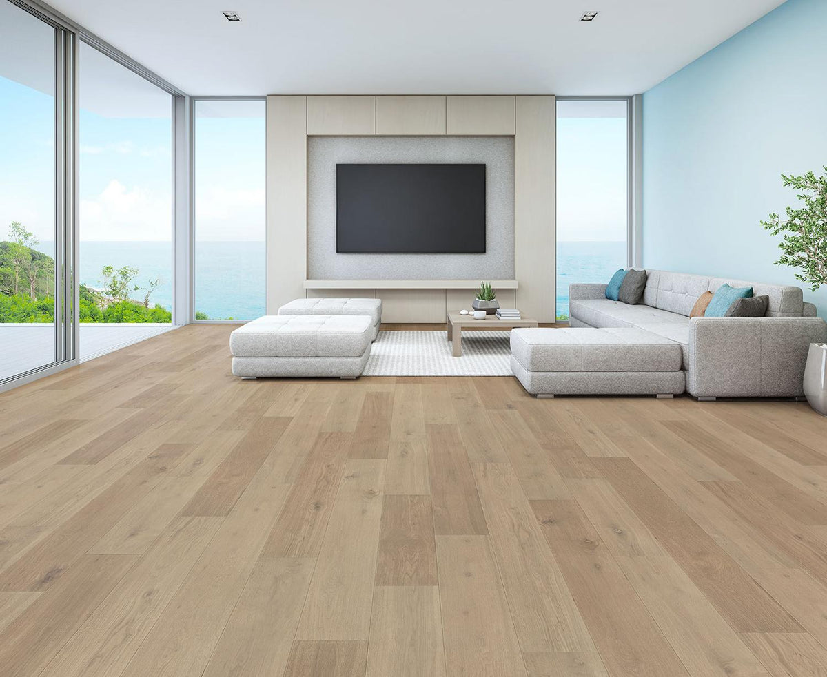 Tesoro - NaturaLux - 7.5 in. x 74 in. Engineered Hardwood - Saddle Oak Installed