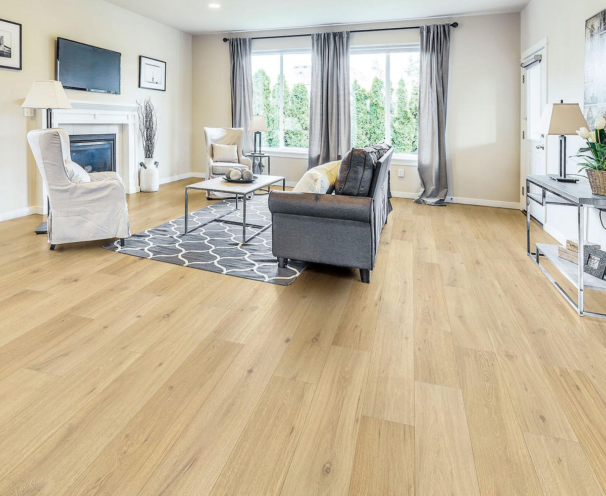 Tesoro - NaturaLux - 7.5 in. x 74 in. Engineered Hardwood - Sandy Oak Installed