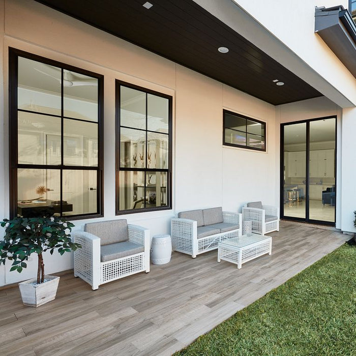 Arizona Tile - Aequa Series - 8" x 32" R11 Anti Slip Porcelain Tile - Cirrus floor installation