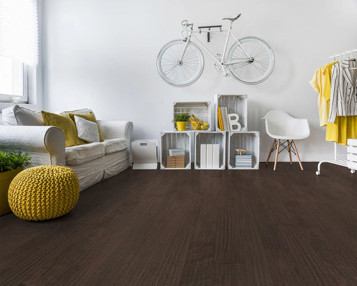 LW Flooring - Traditions - 5" x 47 1/4" RL - American Hickory Engineered Hardwood - Wild Blackberry Room Scene