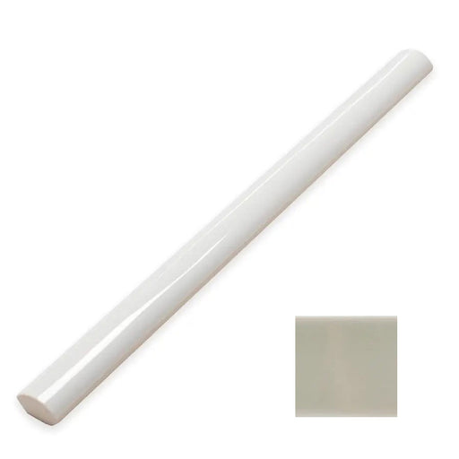 WOW - Aquarelle Collection - Aquarelle - .43" x 12" - Rounded Edge Tile Trim - Glossy - Mint Grey