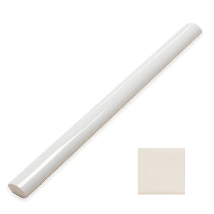 WOW - Aquarelle Collection - Aquarelle - .43" x 12" - Rounded Edge Tile Trim - Glossy - Vapor