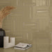 WOW - Aquarelle Collection - Aquarelle O - 3" x 12" - Ceramic Tile - Glossy - Olive Installed